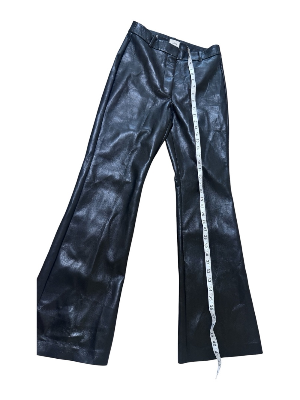 Wilfred Black Faux Leather Boot Cut Pants - Picture 4 of 7